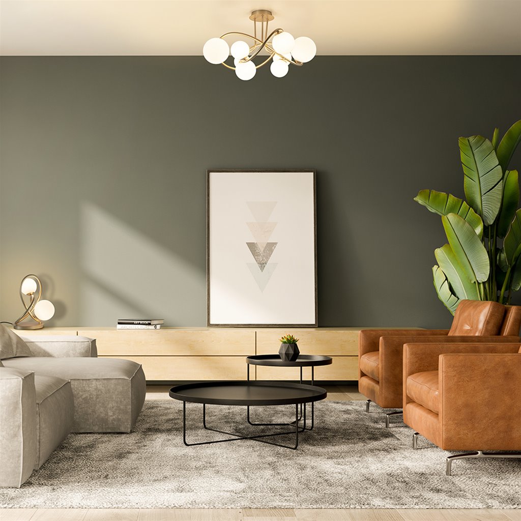 Sierlijke tafellamp goud met wit glas