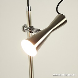 Moderne leeslamp staal LED dimbaar