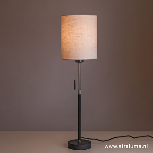 tafellamp hoog, Tafellamp marmereffect met hoge | cilinderlamp een witte... | bol.com - finnexia.fi