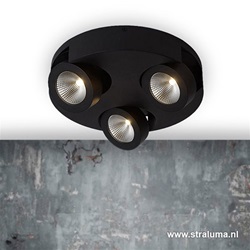 Zwarte design plafondlamp LED