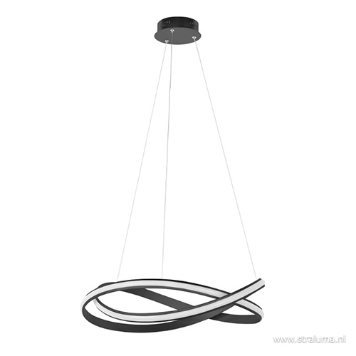 Moderne design hanglamp XL LED zwart
