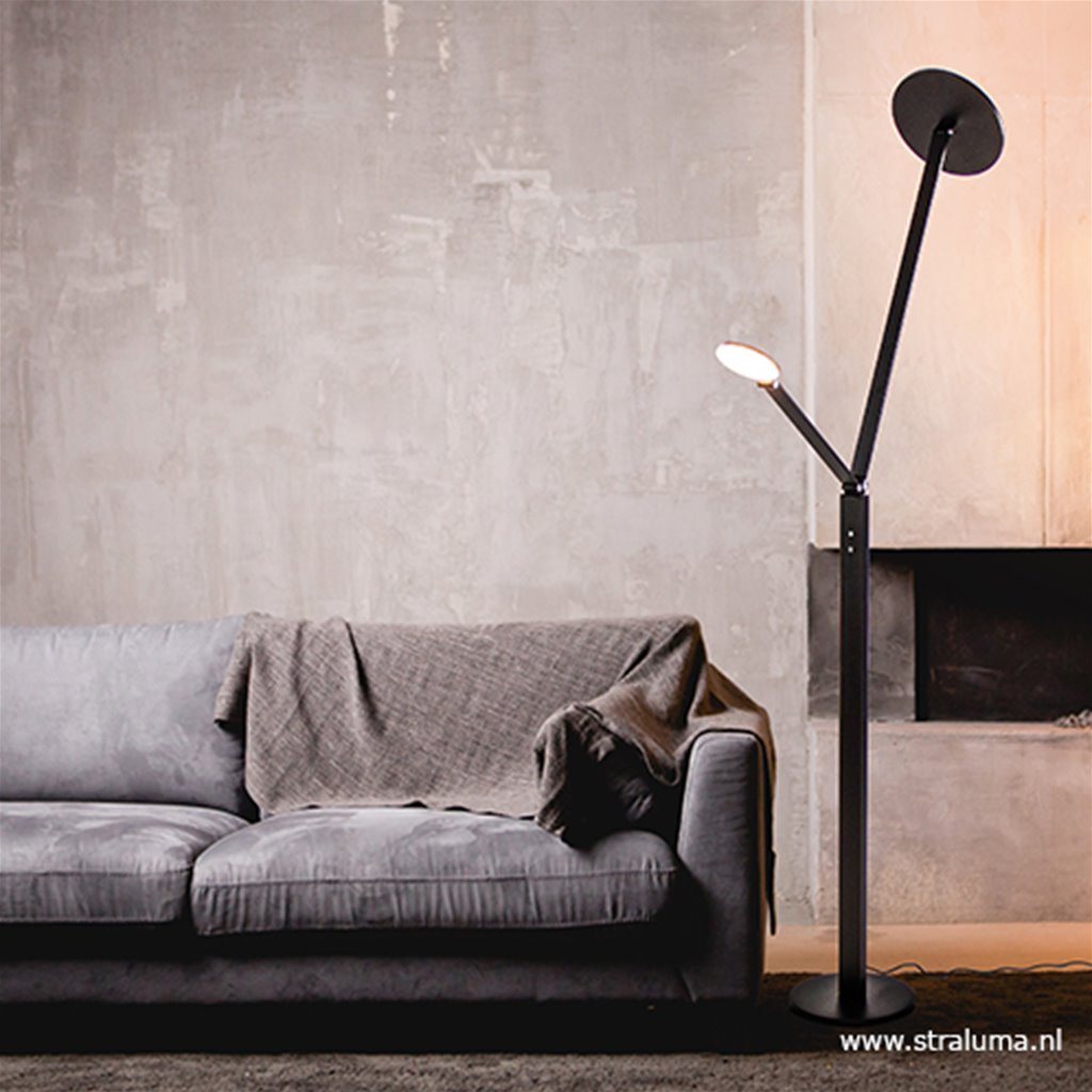 Moderne zwarte uplighter dimbaar LED