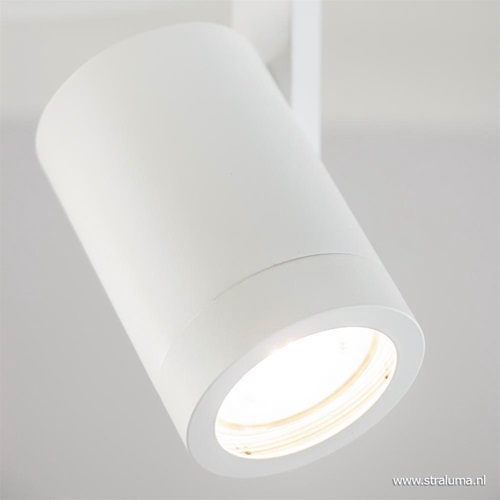 Moderne 3-lichts plafondspot wit metaal
