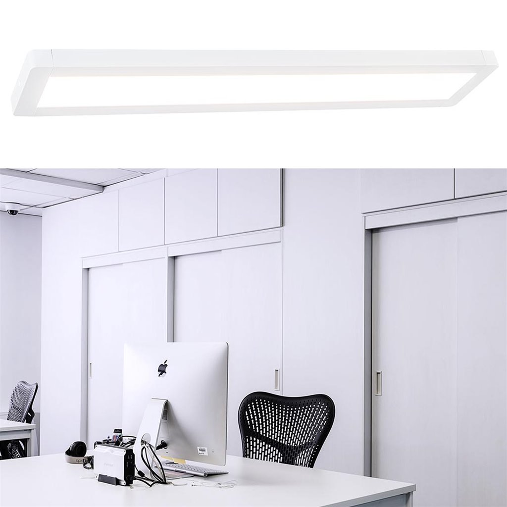 Reiziger Beperking milieu Langwerpige plafondlamp LED panel wit | Straluma