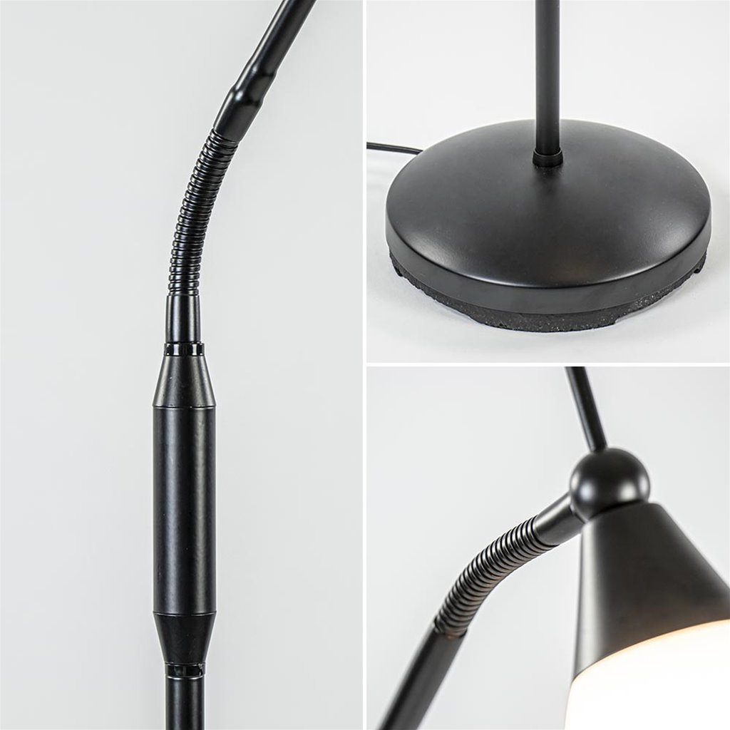 Additief verkoopplan Nu LED vloer/leeslamp Touchy verstelbaar zwart | Straluma