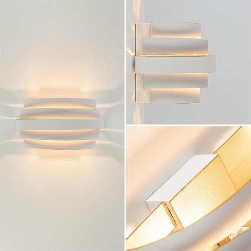 Moderne G9 wandlamp wit met goud