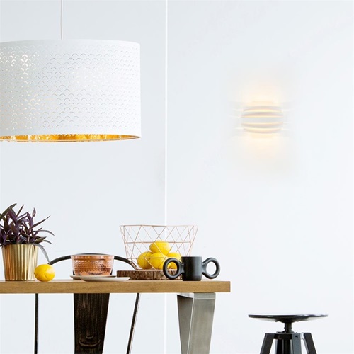 Moderne G9 wandlamp wit met goud