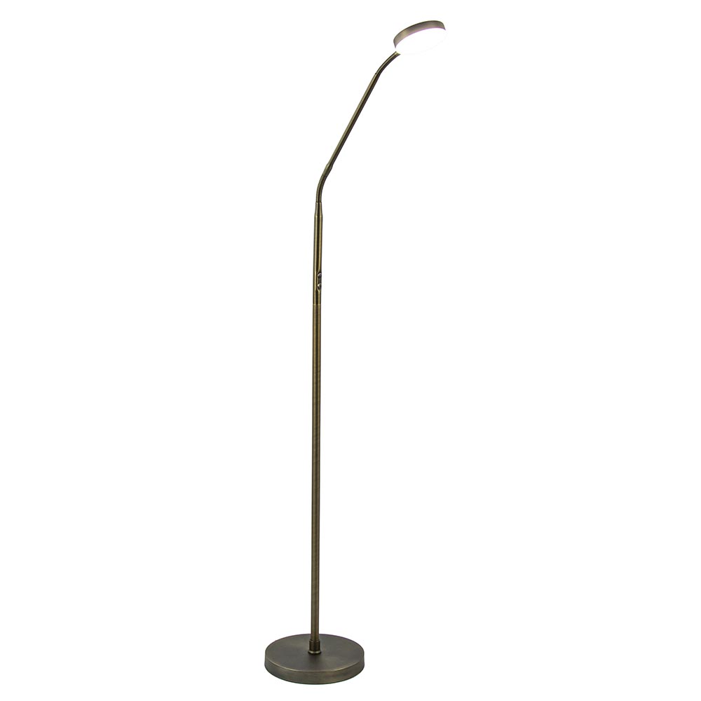 Bronzen leeslamp op accu inclusief dimbaar | Straluma