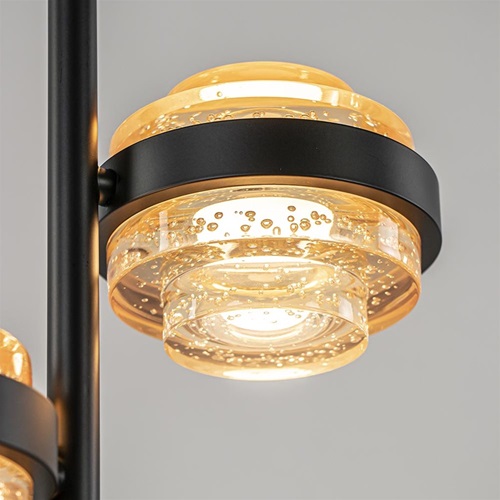 Tafellamp Dynasty zwart/amber
