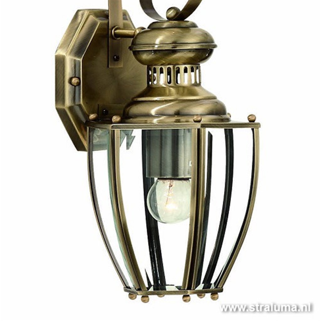 Onrustig maagpijn Lenen Klassieke wandlamp lantaarn brons | Straluma