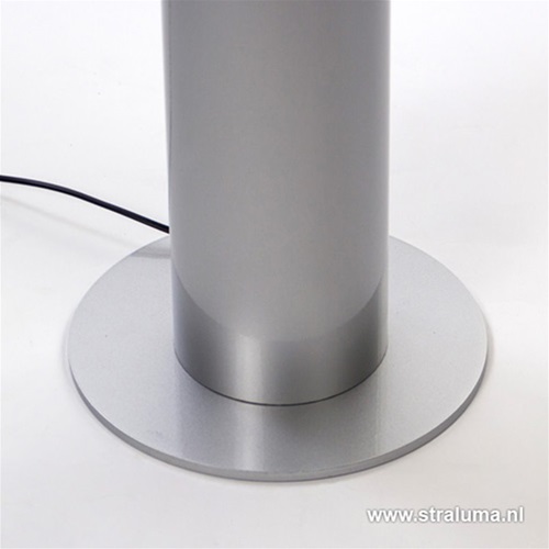 Zilveren design vloerlamp-lichtzuil