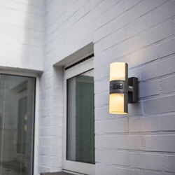 LED buitenlamp cilinder draaibaar inclusief bewegingssensor