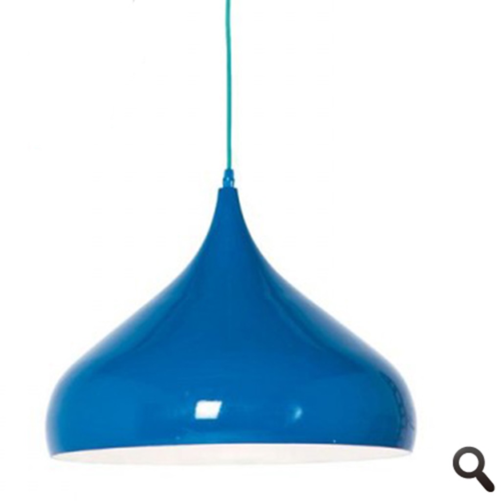 Ruimteschip Raad eens bijgeloof Trendy Retro hanglamp blauw, eettafel | Straluma