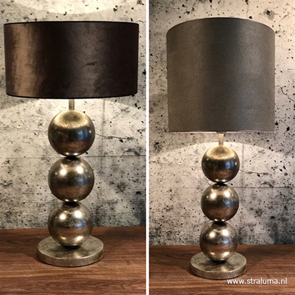 conjunctie Respectievelijk venijn Design tafellamp bol oud goud excl. kap | Straluma