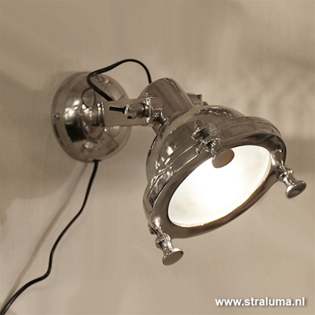 L&L wandlamp Nyborg antiek zilver