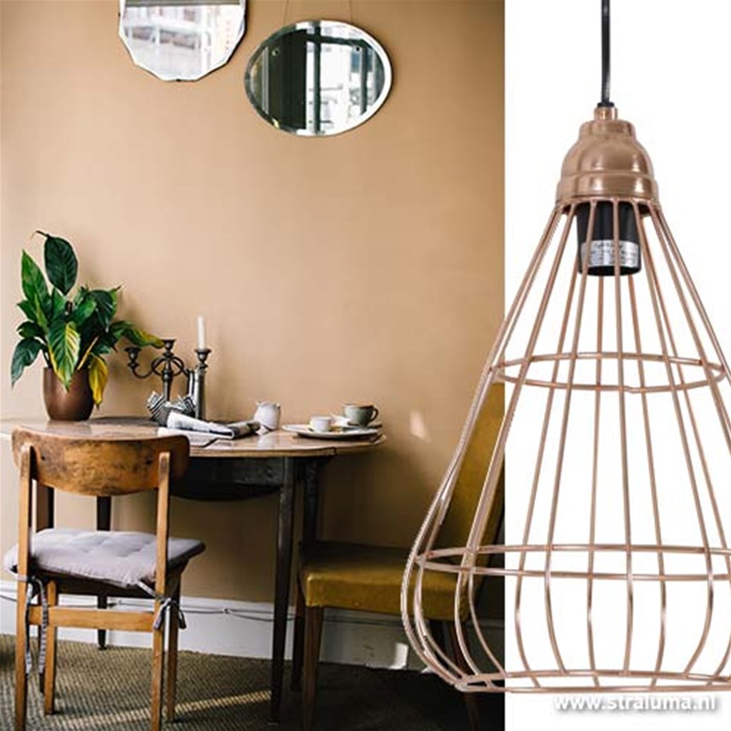 Light & Living Hanglamp Bindi- koper