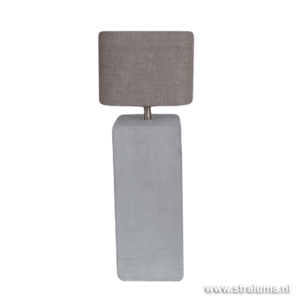 Tafellamp beton Bonn vierk zuil 62 cm