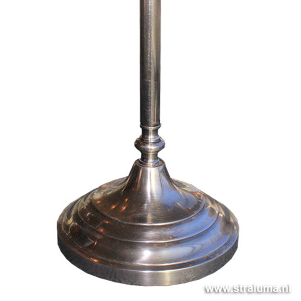 krab Welvarend wij Vloerlamp SAIGON antiek zilver | Straluma