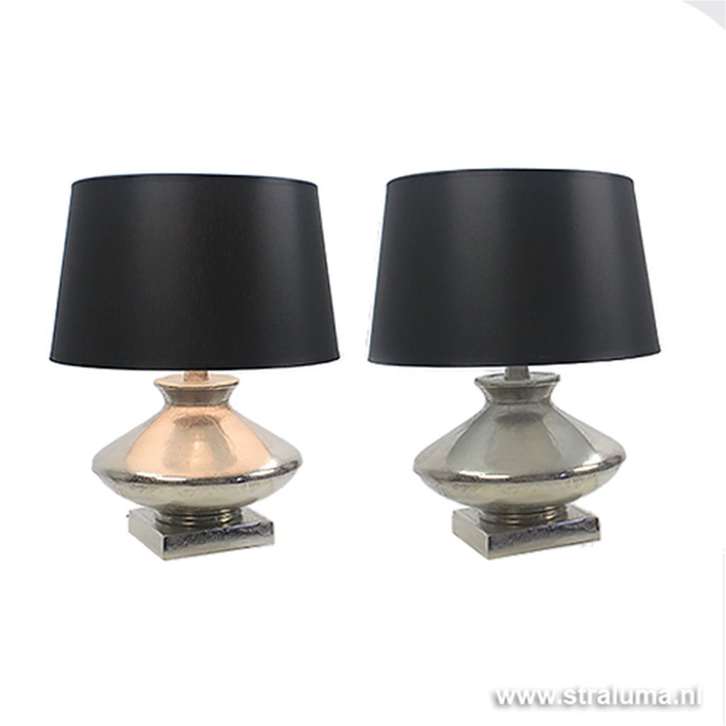 samenwerken Beperking Hick Lampvoet tafellamp Light Living zilver | Straluma