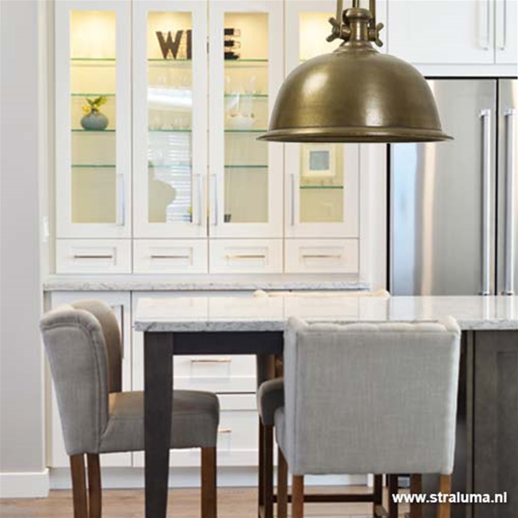 Landelijke hanglamp antiek brons L&L