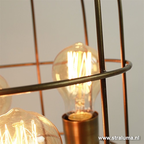 Light & Living tafellamp Carandira brons