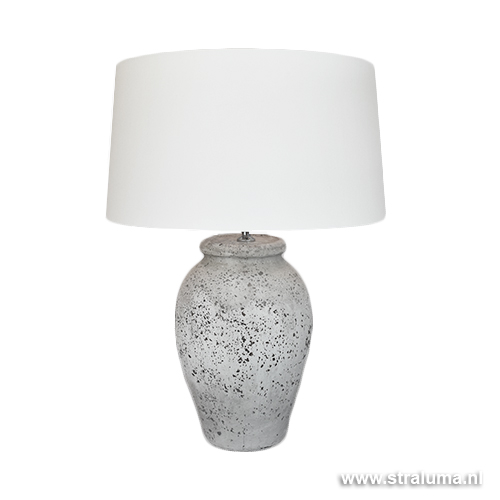 Zeg opzij Steil Kroniek Landelijke stenen lampvoet Vulsini 50 cm | Straluma