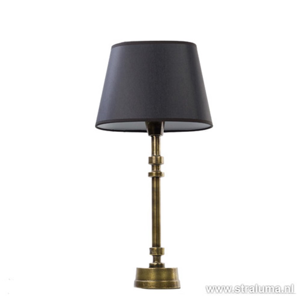 Evacuatie Grootte kapsel Klassieke lampvoet-tafellamp brons | Straluma