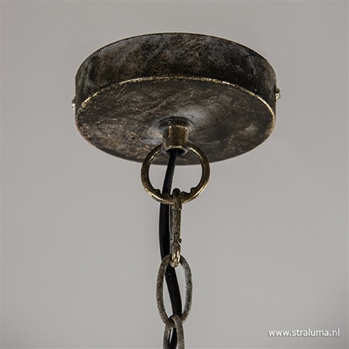 Kleine oosterse hanglamp Kadiri brons