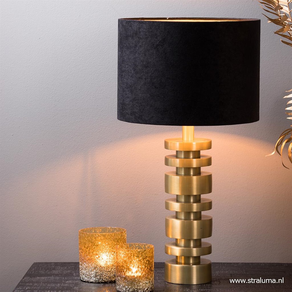 Metalen lampvoet Desley mat goud L&L