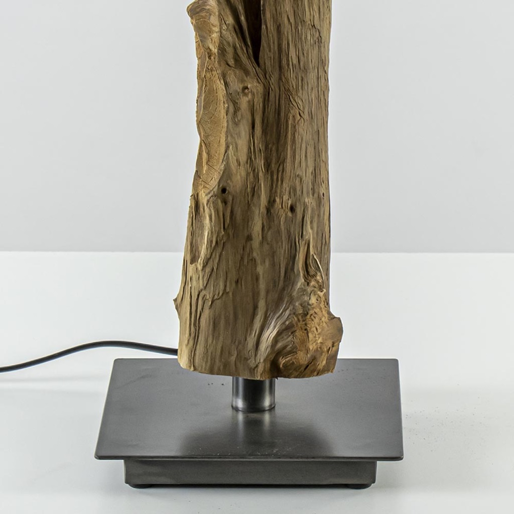 Redenaar Pekkadillo dutje Light & Living lampvoet Siji metaal met hout | Straluma