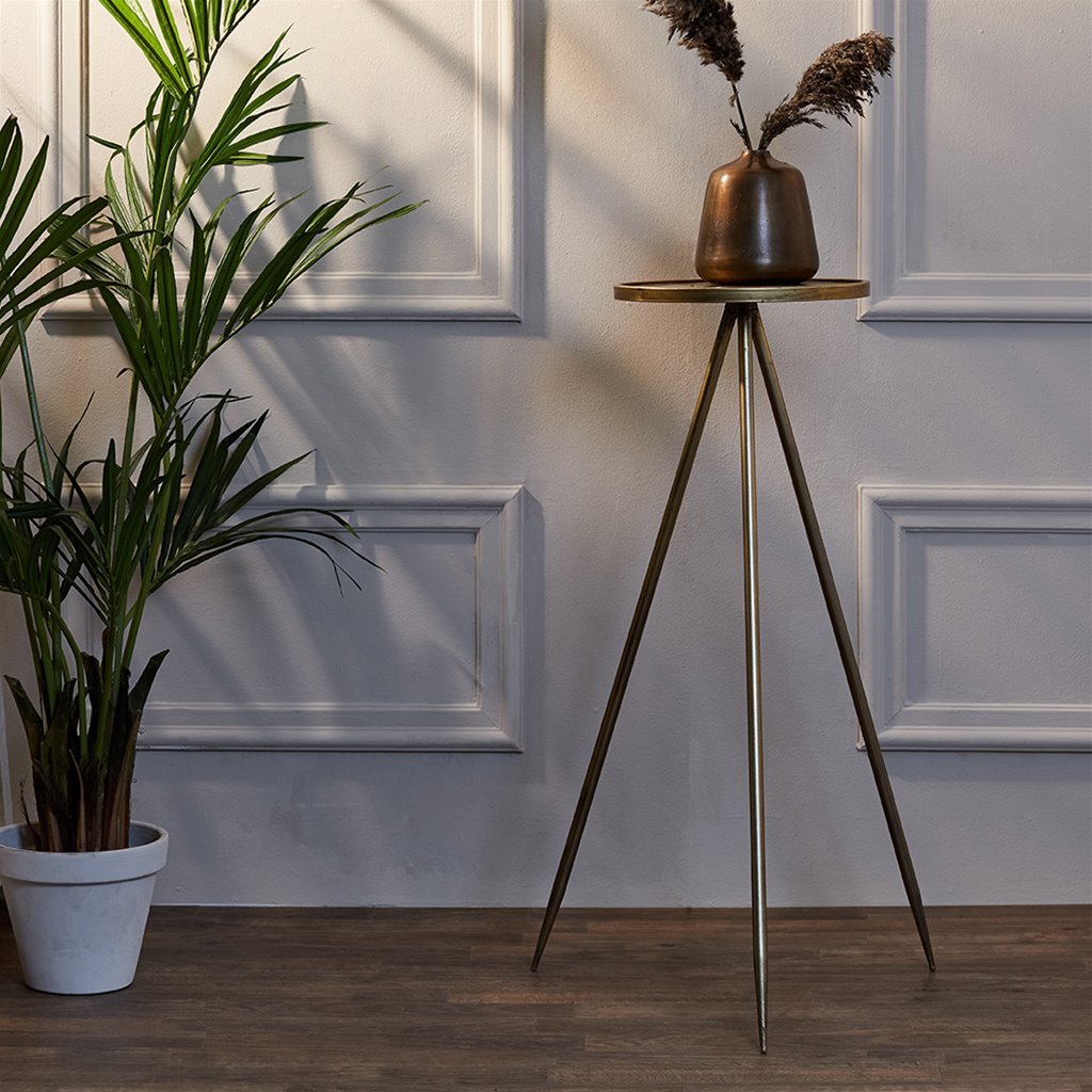 Bijzettafel Envira antiek goud Ø35x98,5 cm