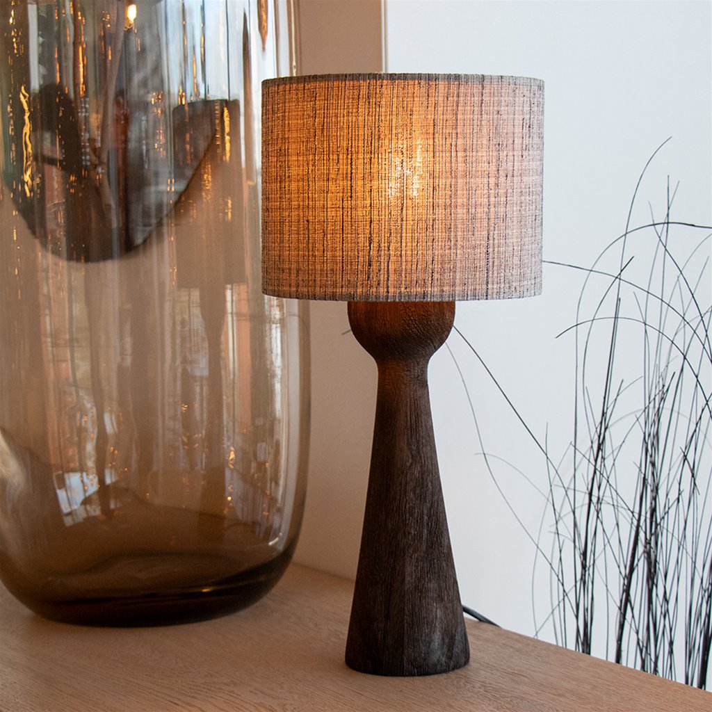 Lampvoet Mangohout small - Donker Bruin