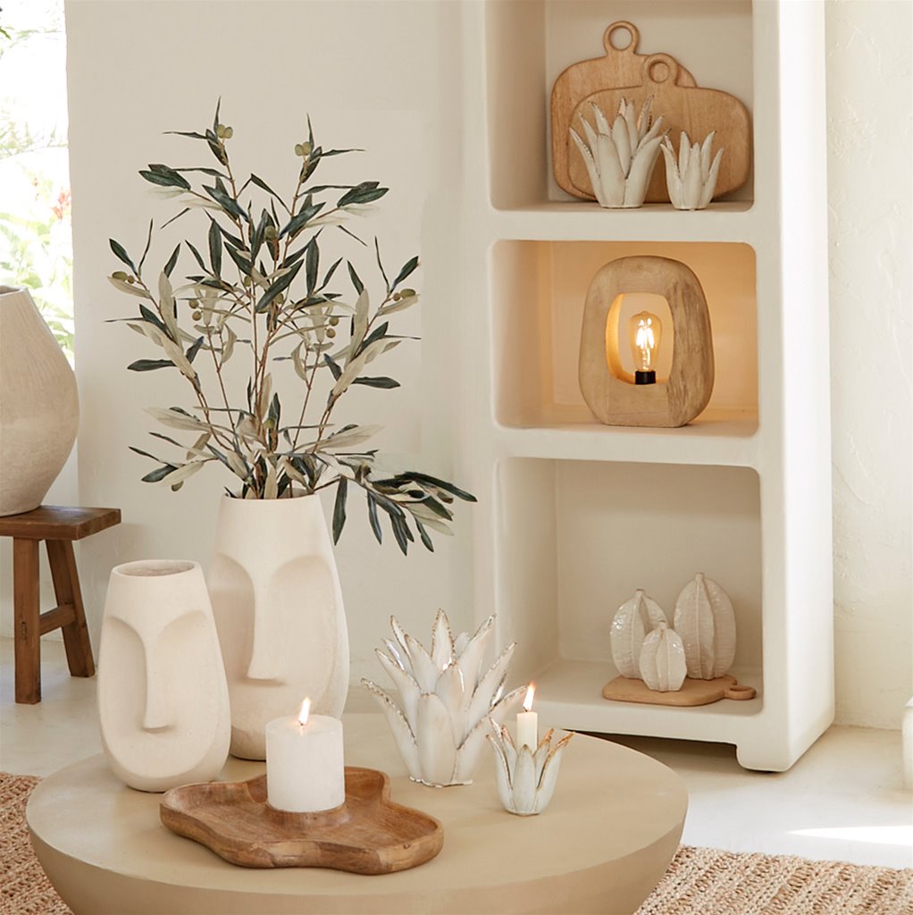 Tafellamp hout small - Naturel