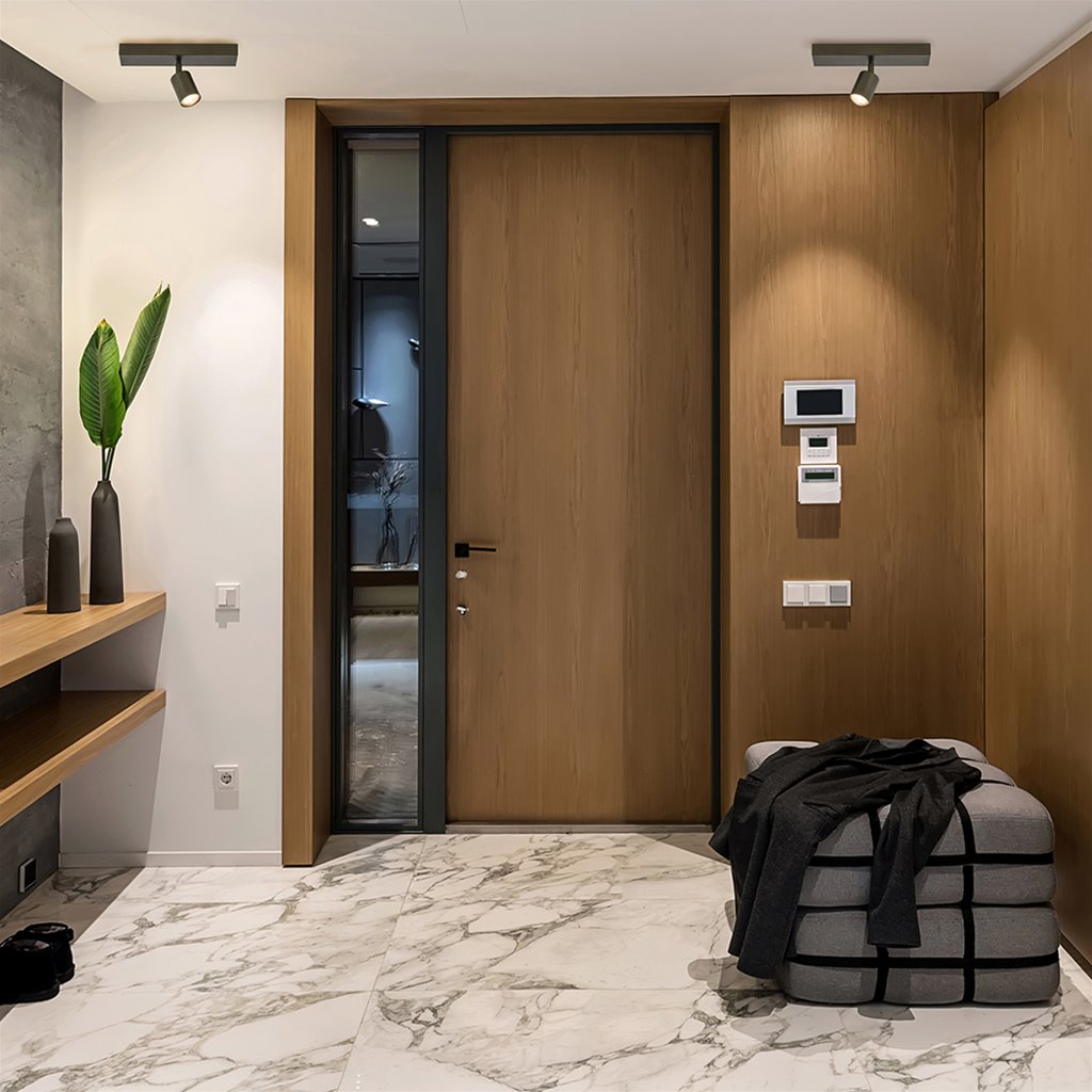 Strakke opbouwspot titanium verstelbaar