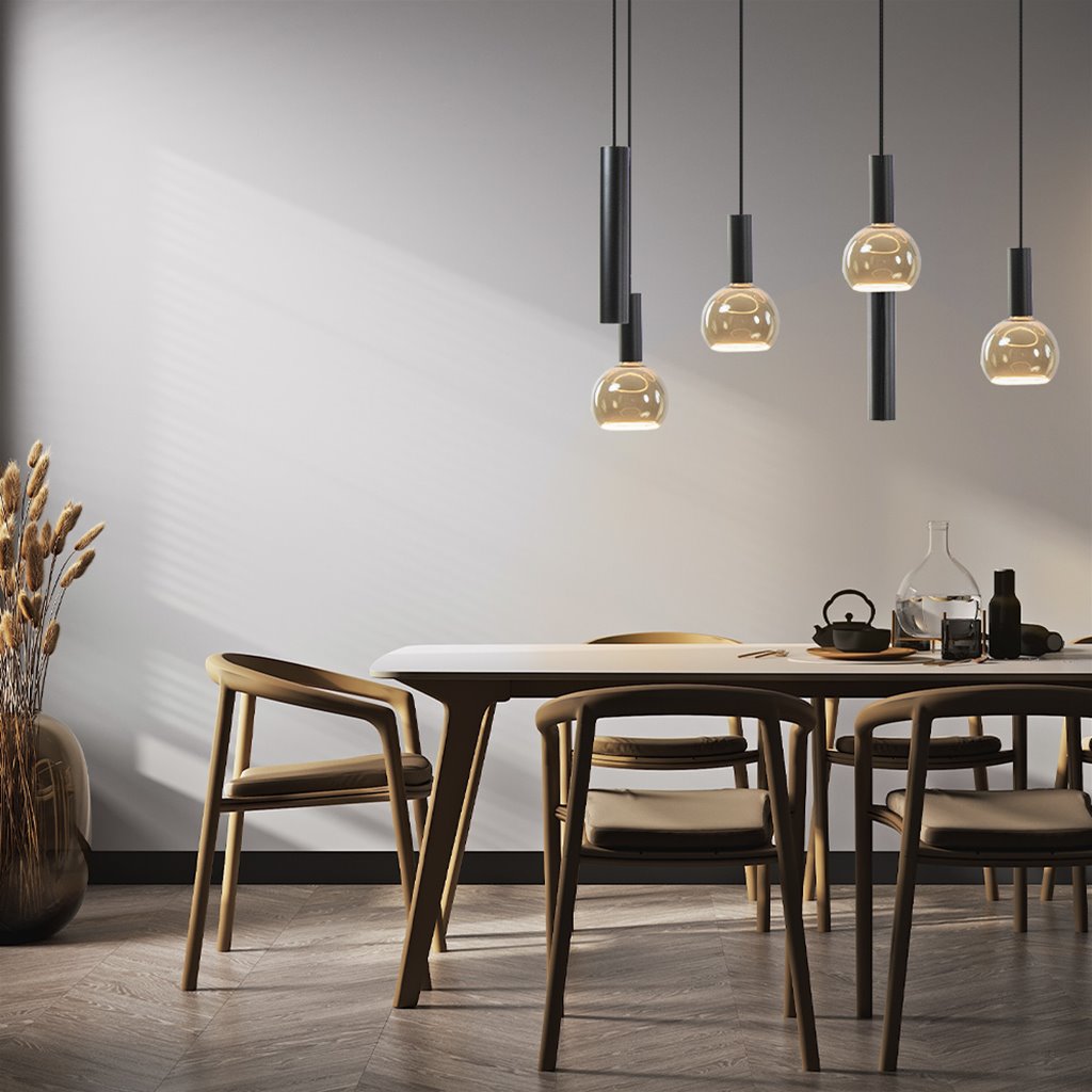 Hanglamp 8L pendel - Zwart