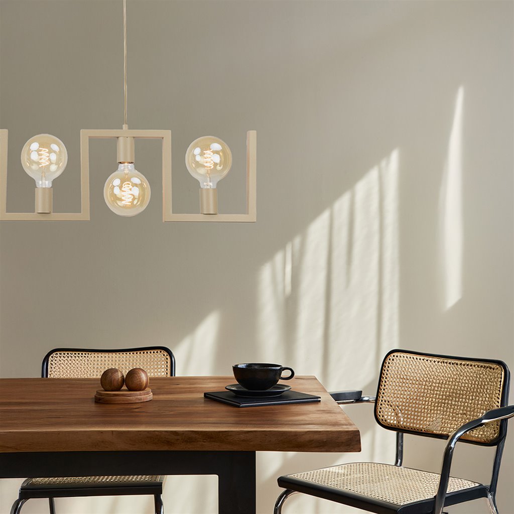Hanglamp 5-Lichts -  Beige