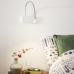 Wit  Bedlampje LED verstelbaar