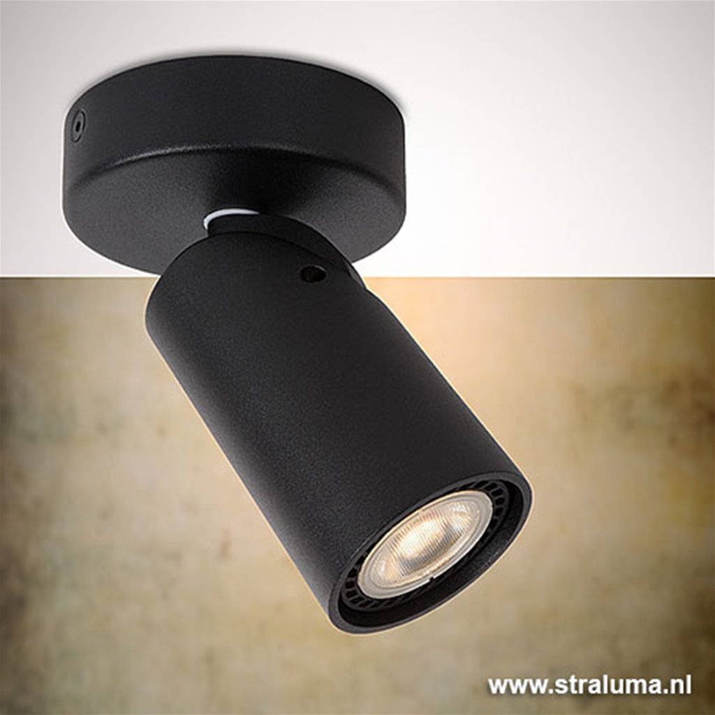 LED Spot zwart verstelbaar 1-lichts