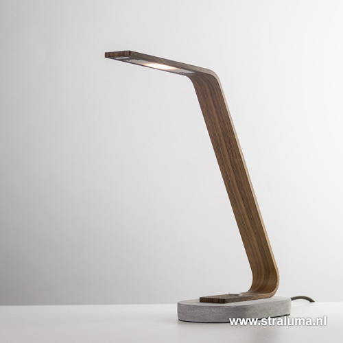 Uil beton Chemie Design bureaulamp LED met touchdimmer | Straluma