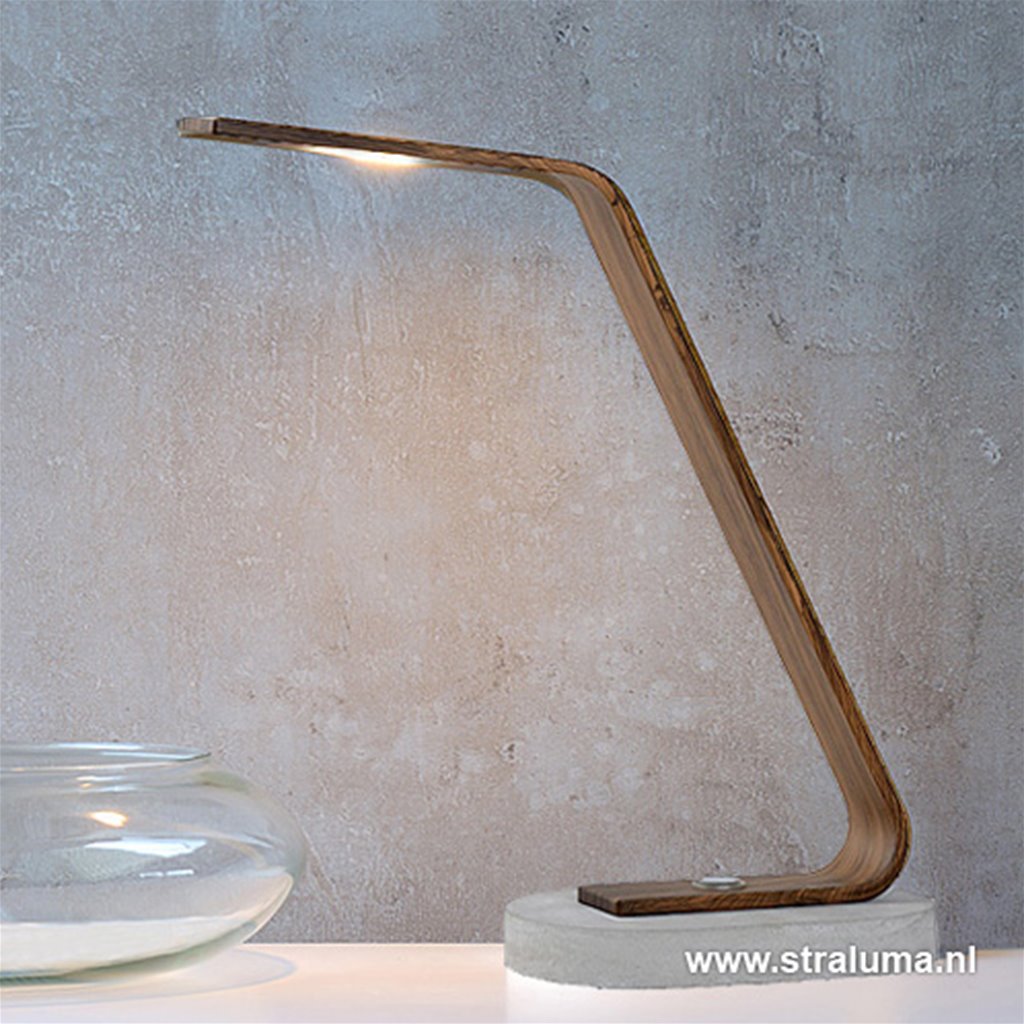Plateau Zeker Aktentas Design bureaulamp LED met touchdimmer | Straluma