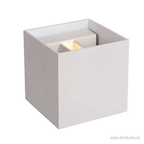 Wandlamp kubus wit verstelbaar incl. led