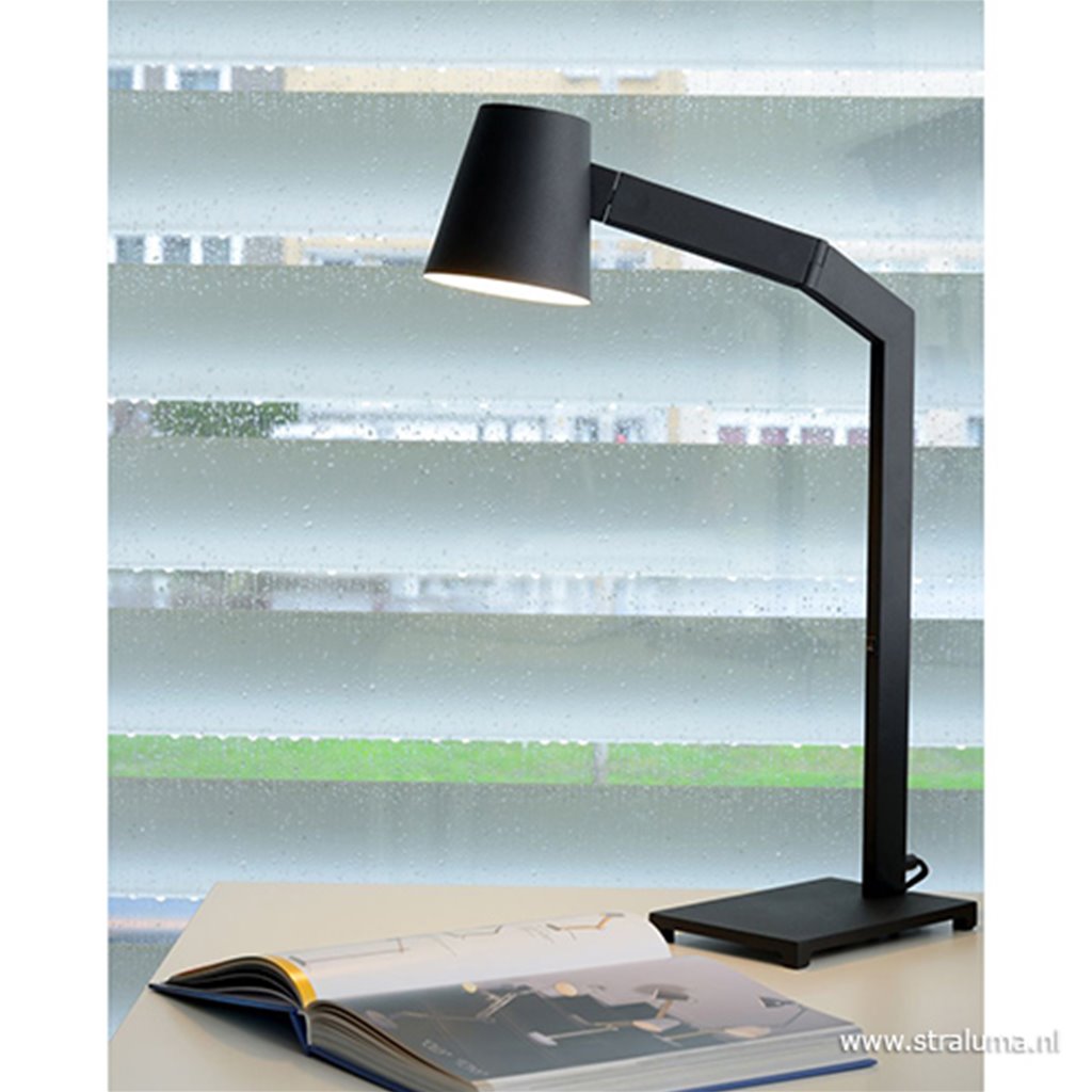 de begeleiding Skalk afschaffen Zwarte tafellamp modern design | Straluma