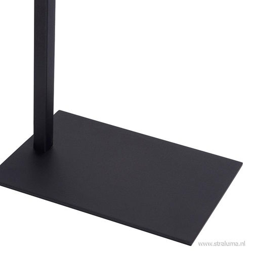 Moderne lees/vloerlamp mat zwart met brons