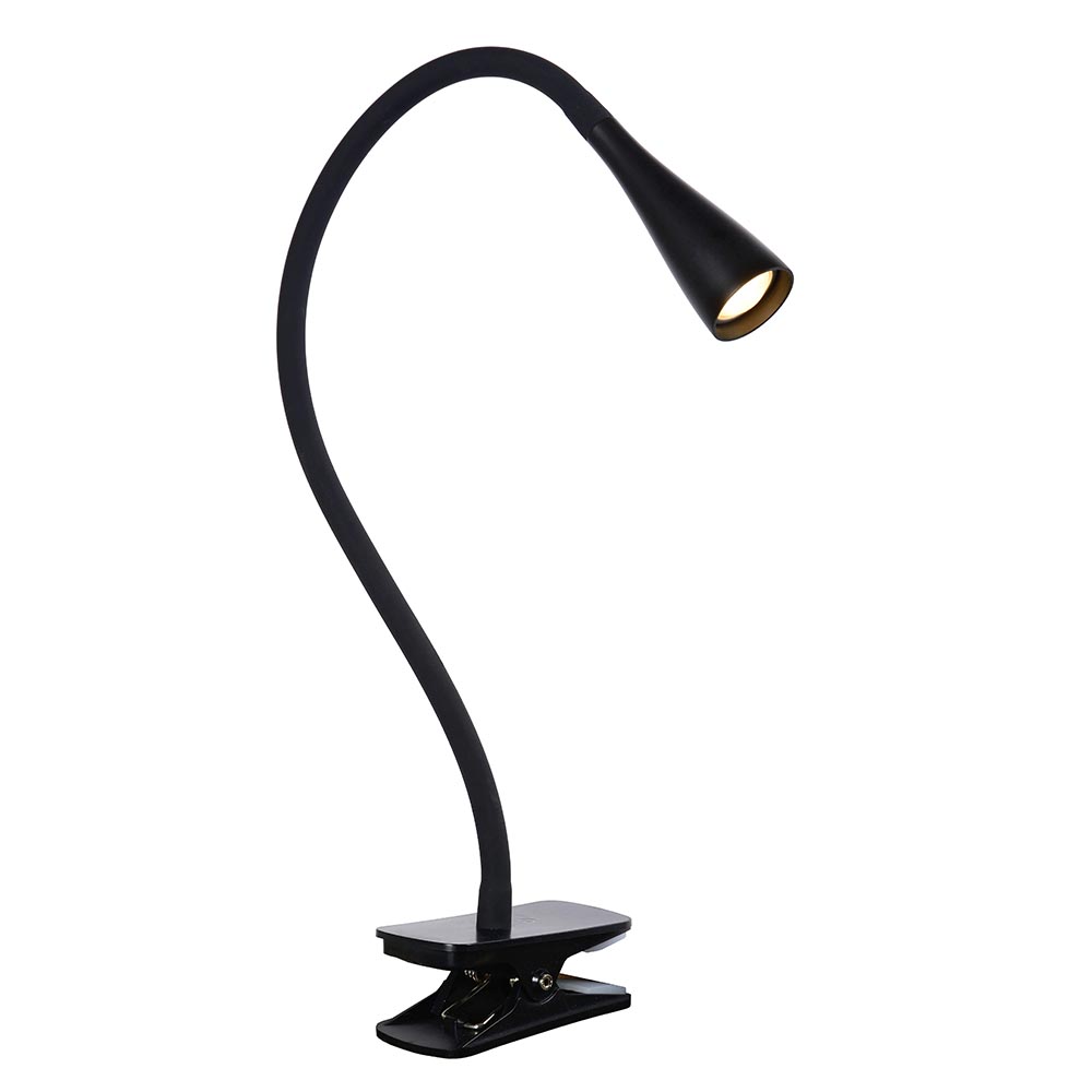 Ondraaglijk volwassen Spanning Moderne LED klemlamp zwart inclusief dimbaar LED | Straluma