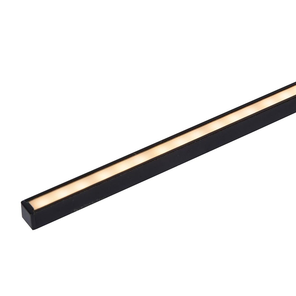 Geavanceerde Uitdrukking adelaar Design wandlamp badkamer LED zwart 90 cm | Straluma