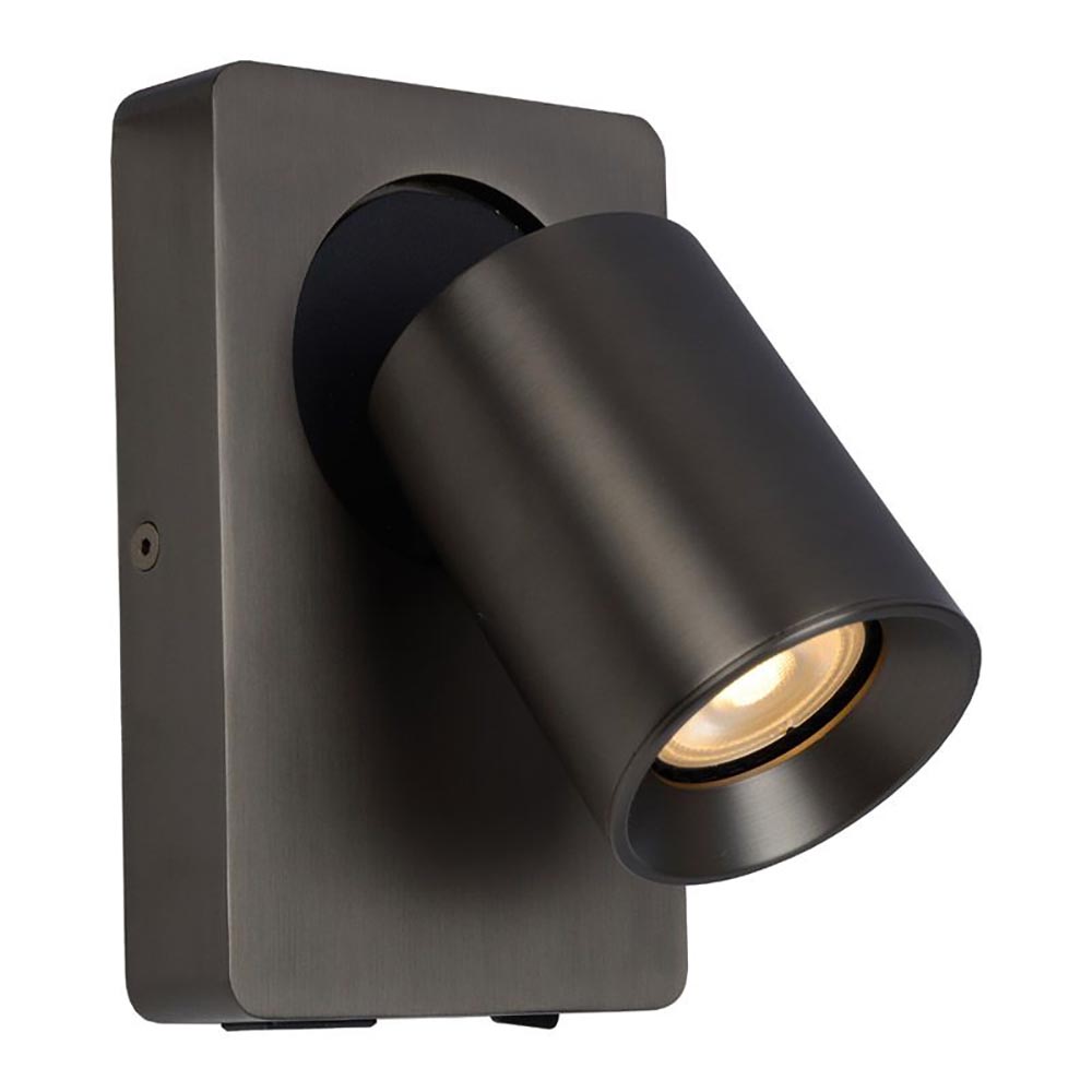impliceren output Bandiet LED wandspot zwart staal met USB aansluiting | Straluma