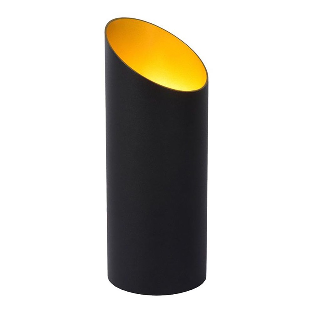 Met pensioen gaan diepvries Federaal Design tafellamp uplighter mat zwart met goud | Straluma