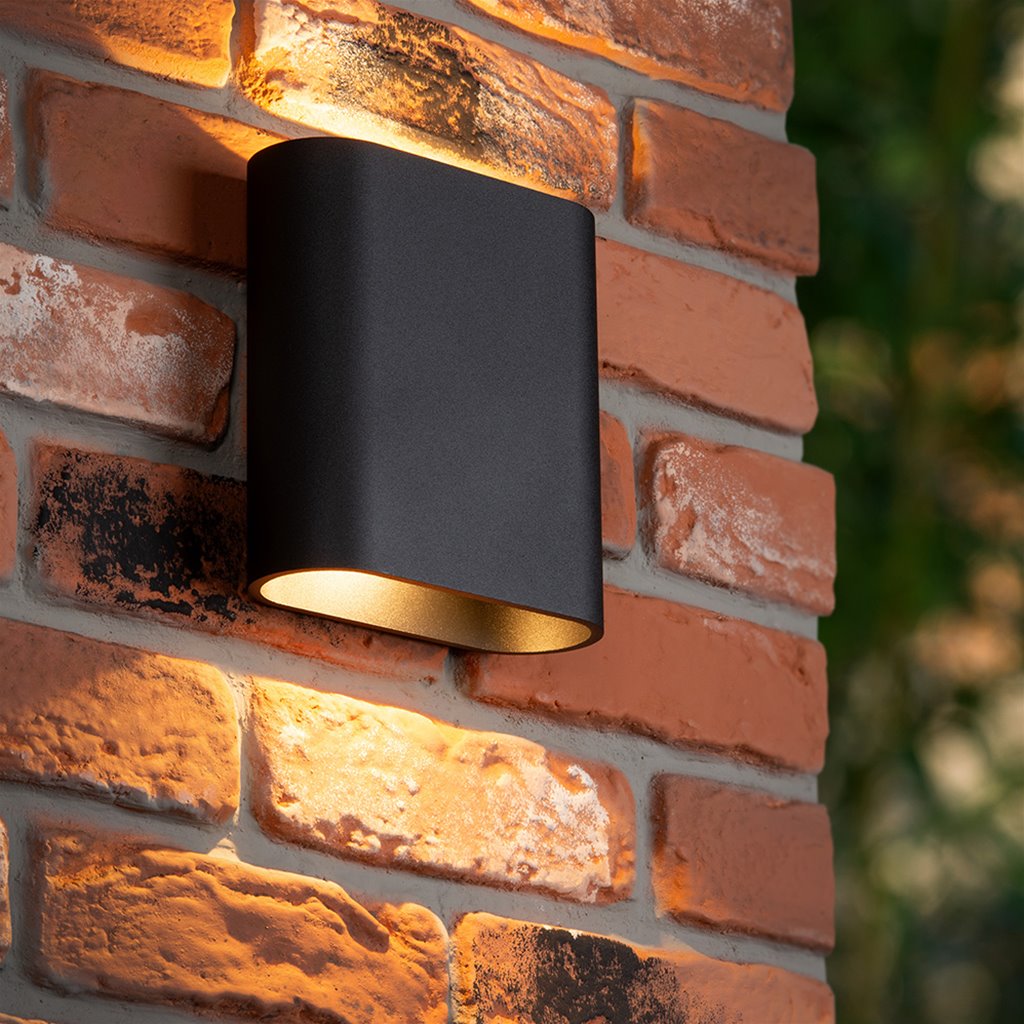 Wandlamp Binnen/Buiten | IP54 - Zwart