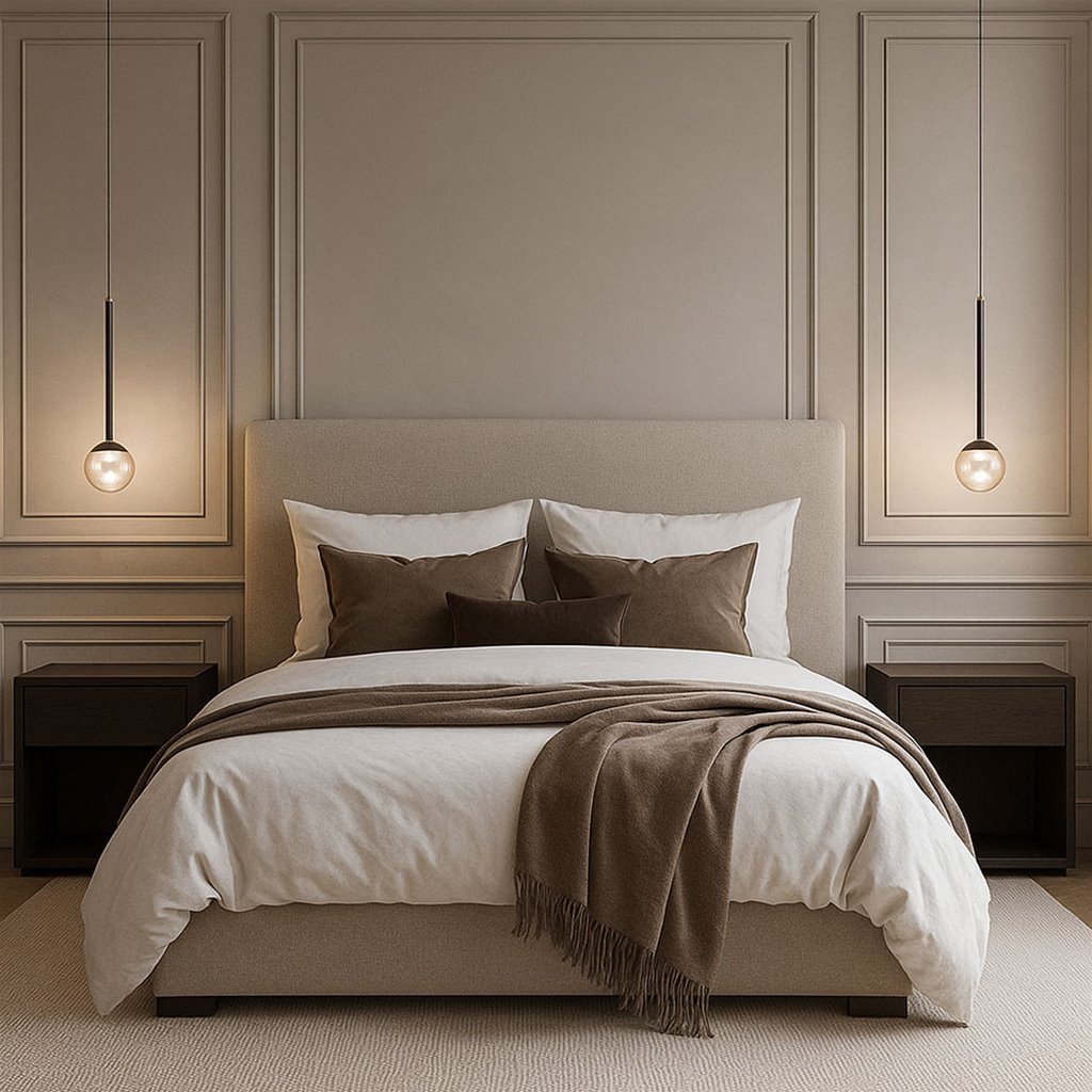 Lucide Calina orb hanglamp 1 LED licht in de kleur koffie