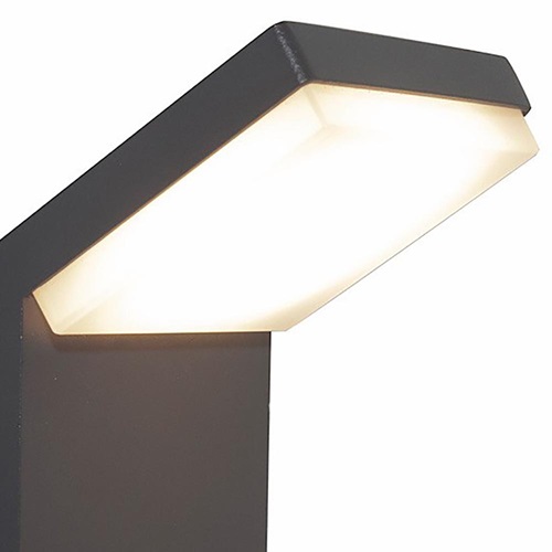 Moderne buitenlamp wand inclusief geïntegreerd LED